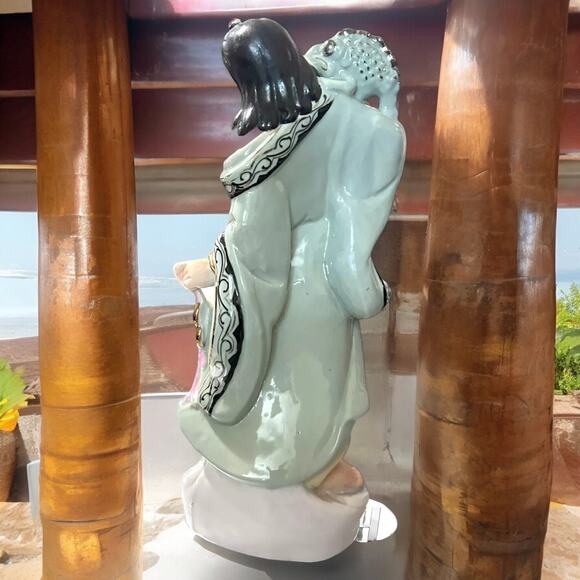 Vintage Laughing Buddha Playful Dragon Figurine Mediation Collectible Rare - Picture 5 of 16